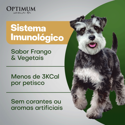 Petisco Optimum Sistema Imunológico para Cães Adultos Sabor Frango