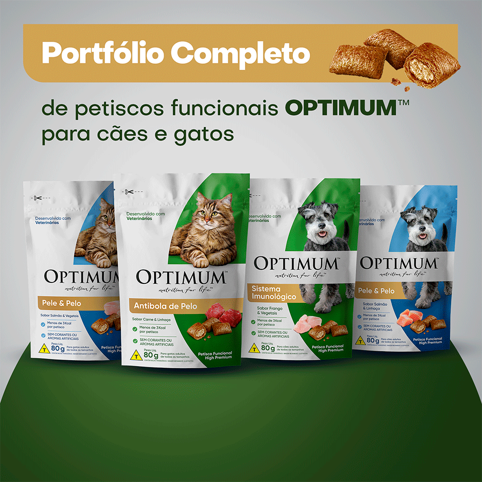Petisco Optimum Sistema Imunológico para Cães Adultos Sabor Frango - 80 g