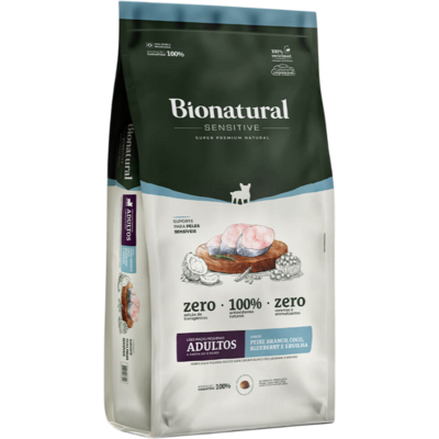 Ração Seca Bionatural Sensitive para Cães Adultos Raças Pequenas sabor Peixe