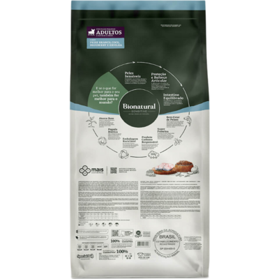 Ração Seca Bionatural Sensitive para Cães Adultos Raças Pequenas sabor Peixe