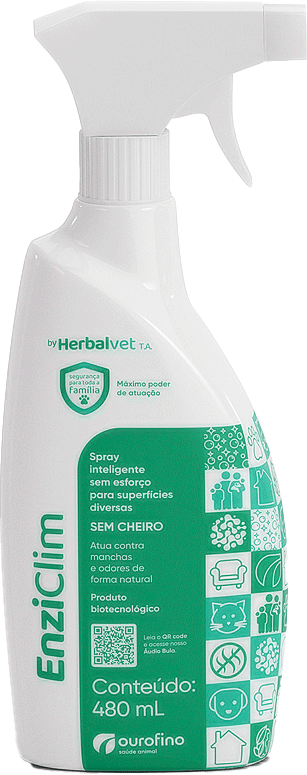 Solução Enziclim sem cheiro para Cães e Gatos - 480 mL