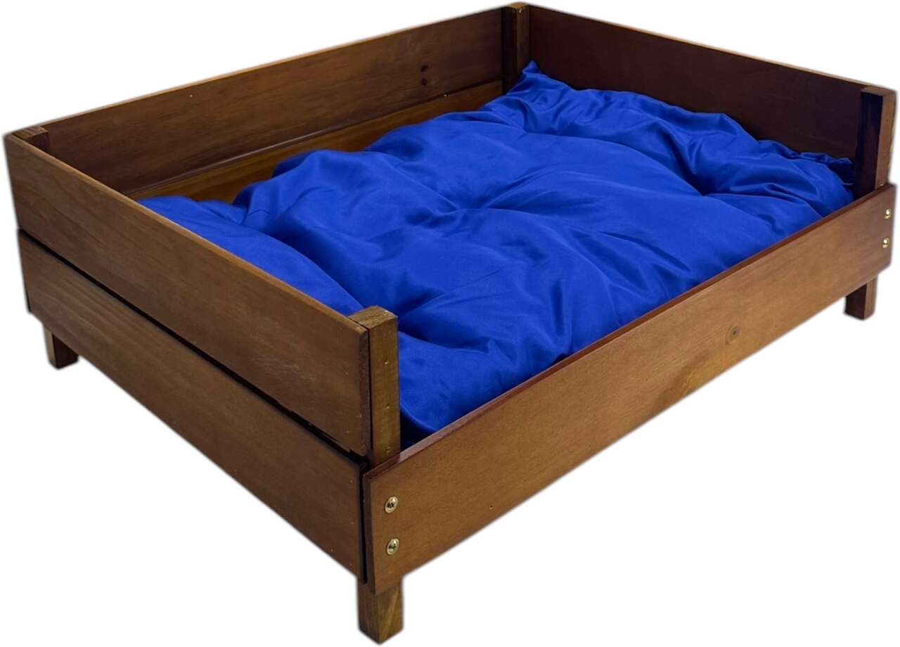 Cama Beethoven Agropet Almofada Azul para Cães - Tam. Único