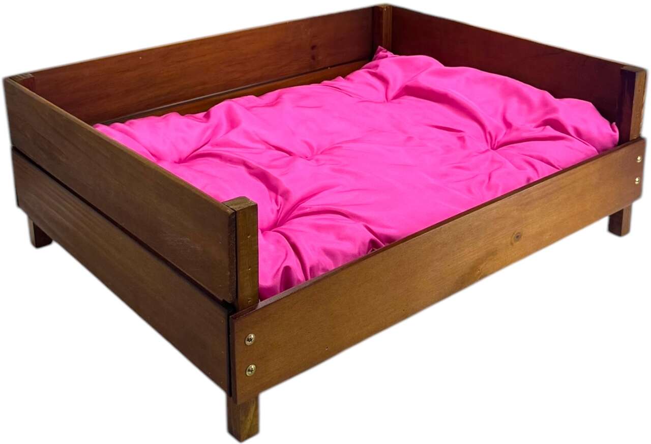 Cama Beethoven Agropet Almofada Rosa para Cães - Tam. Único