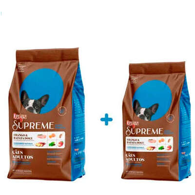 Ração Seca Quatree Supreme Frango e Batata Doce Cães Adultos Raças Pequenas