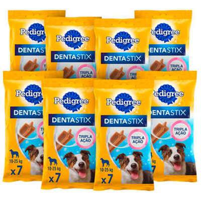 Petisco Pedigree Dentastix para Cães Adultos Porte Médio Sabor Carne”