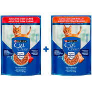Kit Ração Úmida Nestlé Purina Cat Chow Sachê Carne+Frango - 14 Unidades