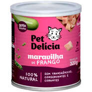 Ração Úmida Pet Delícia Natural Maravilha de Frango - 320 g