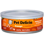 Ração Úmida Pet Delícia Natural Frango com Mamão Saúde Intestinal - 110 g