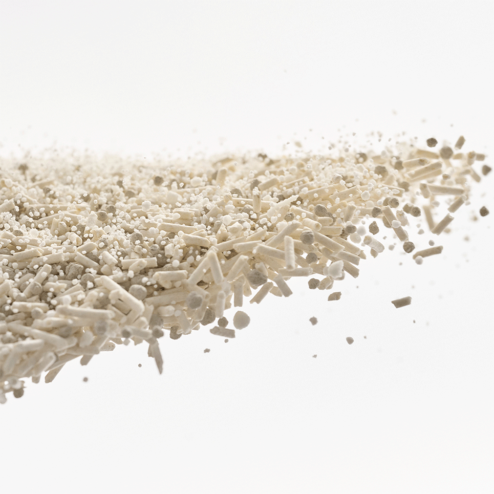 Granulado Higiênico Pidan Tofu com Areia Sanitária para Gatos Grãos Médios - 3,6Kg