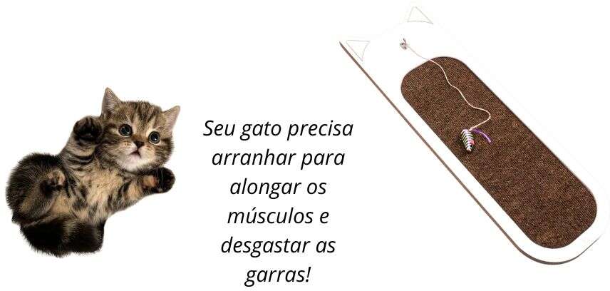Brinquedo Arranhador Bastet Gancho MDF Branco - Tam. Único