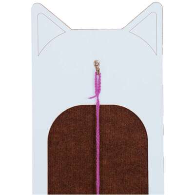 Brinquedo Arranhador Bastet Gancho MDF Branco