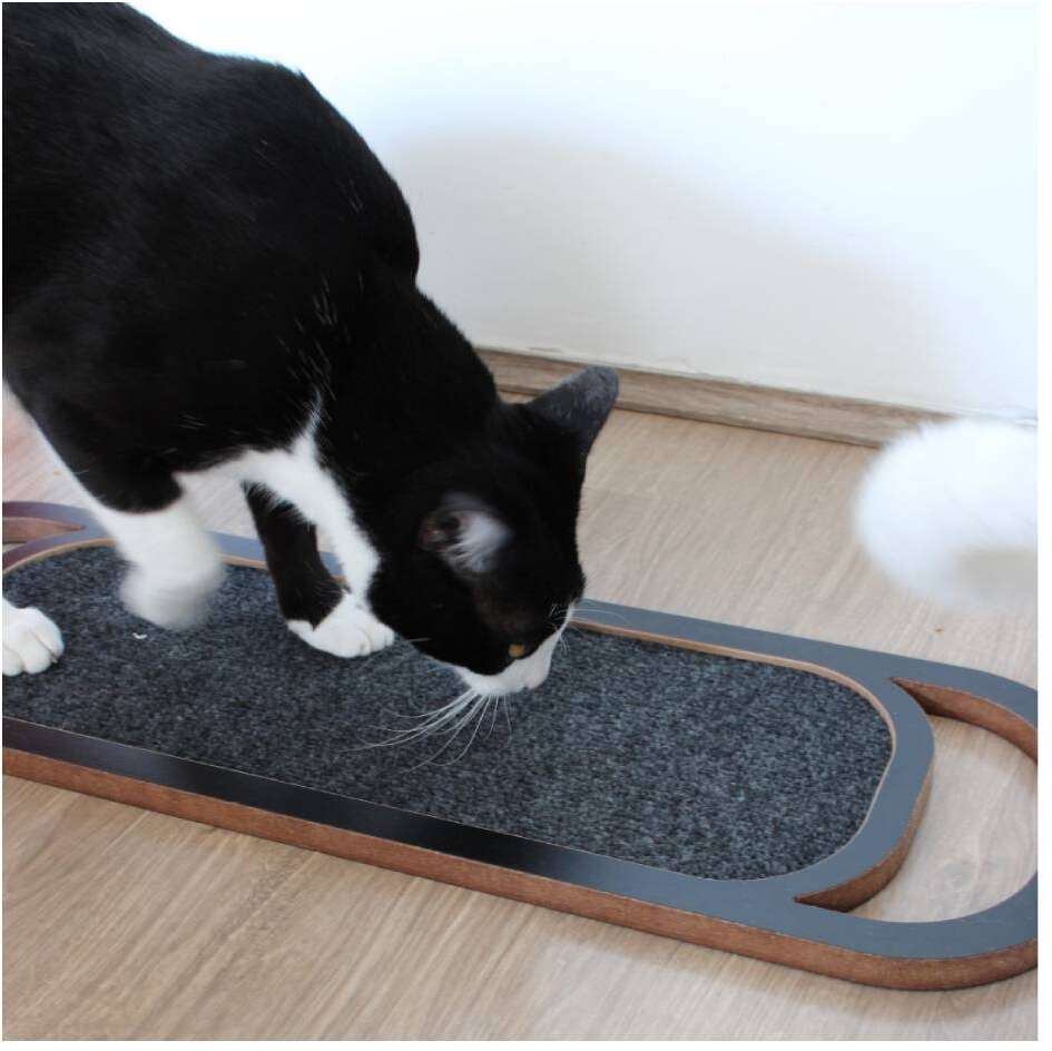 Brinquedo Arranhador Bastet Clean MDF Preto - Tam. Único