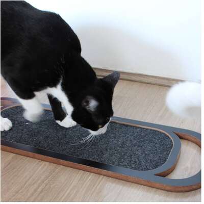 Brinquedo Arranhador Bastet Clean MDF Preto