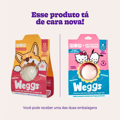 Petisco WOW Pet Food Weggs para Cães Sabor Frango com Alecrim