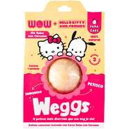 Petisco WOW Weggs Hello Kity para Cães Sabor Lombinho com Cúrcuma - 1 Unidade