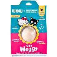 Petisco WOW Weggs Hello Kity para Gatos Sabor Frango com Catnip - 1 Unidade