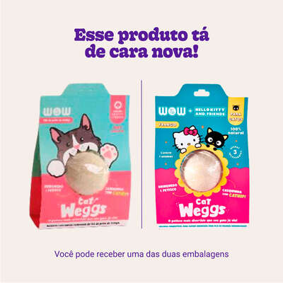 Petisco WOW Pet Food Weggs para Gatos Sabor Frango com Catnip
