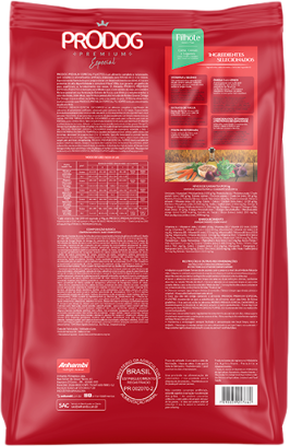 Ração Seca Prodog Carne, Cereais e Legumes para Cães Filhotes Raças Pequenas e Médias - 10,1Kg
