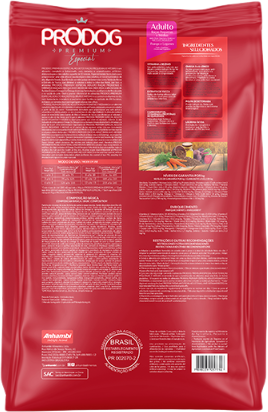 Ração Seca Prodog Frango e Legumes para Cães Adultos Raças Pequenas e Médias - 25Kg