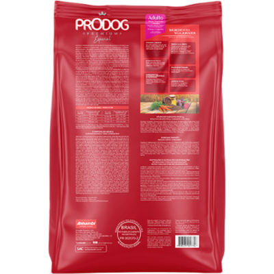 Ração Seca Prodog Frango e Legumes para Cães Adultos Raças Pequenas e Médias