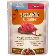 Ração Úmida Special Cat Sachê Carne para Gatos Filhotes - 85 g