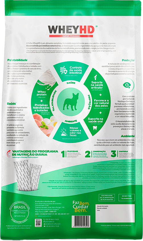 Ração Premiatta HD Alta Digestibilidade para Cães de Raças Pequenas com 4 a 10kg - 6Kg