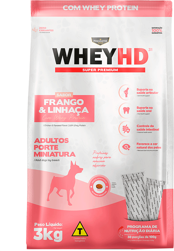 Ração Premiatta HD Alta Digestibilidade para Cães de Raças Miniaturas com até 4kg - 3Kg