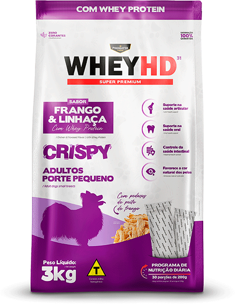 Ração Premiatta HD Alta Digestibilidade Crispy para Cães Adultos de Raças Pequenas - 3Kg
