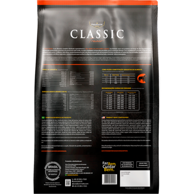 Ração Premiatta Classic Trainer para Cães Adultos de Porte Médio