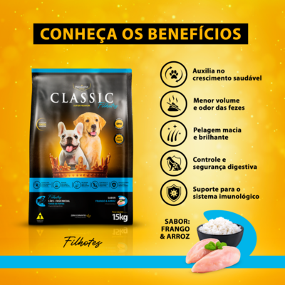 Ração Premiatta Classic para Cães Filhotes de Raças Pequenas, Médias e Grandes