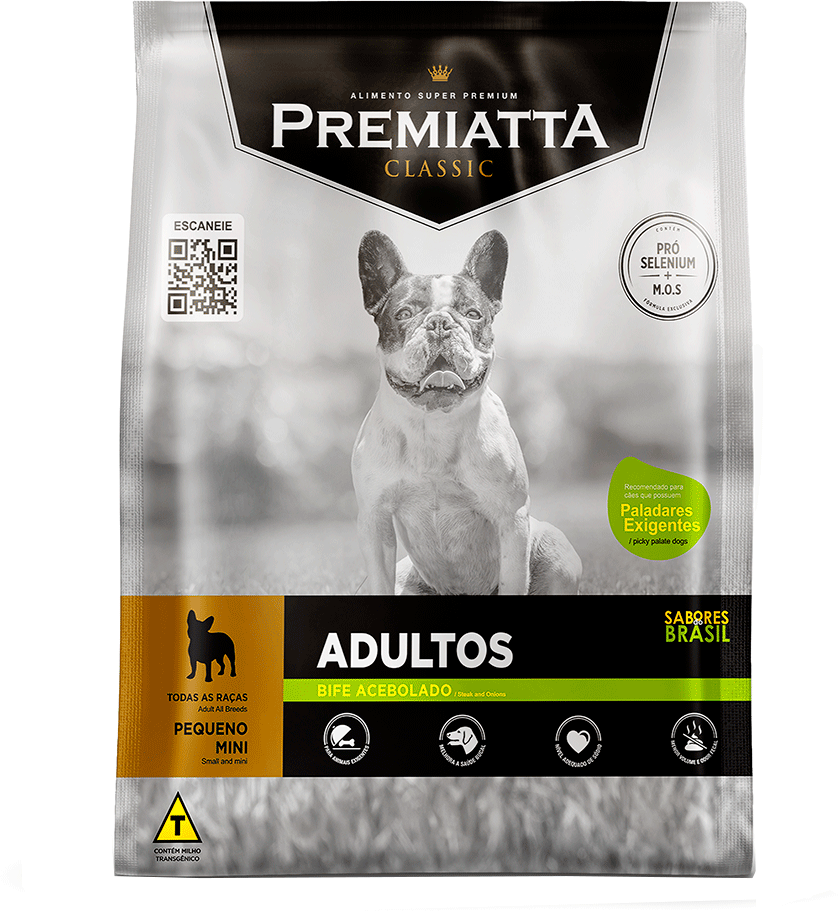 Ração Premiatta Bife Acebolado para Cães de Raças Pequenas - 3Kg