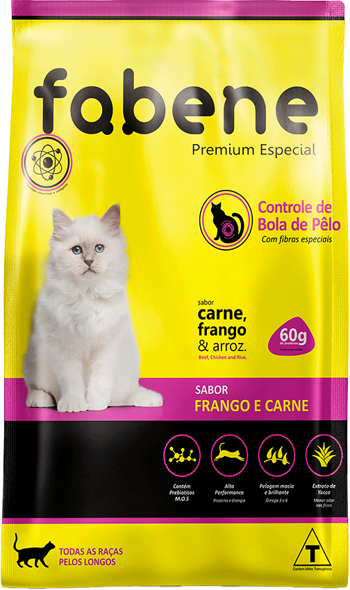 Ração Seca Fabene Premium Especial para Gatos Adultos - 10,1Kg