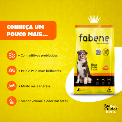 Ração Seca Fabene Premium Especial para Cães Adultos