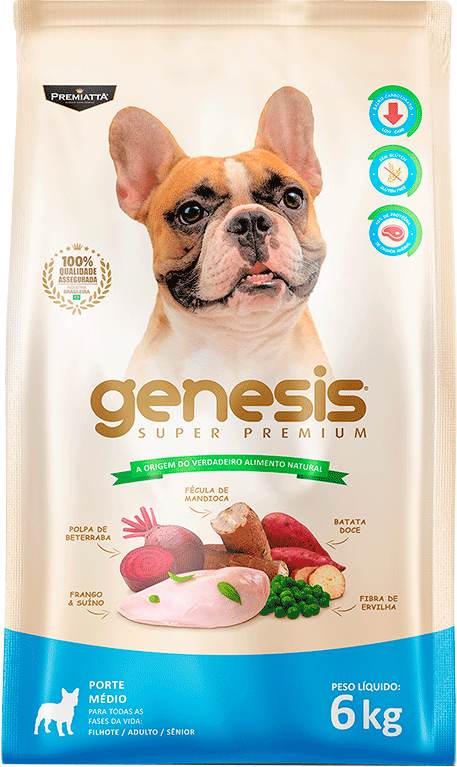 Ração Premiatta Genesis Raças Médias - 6Kg