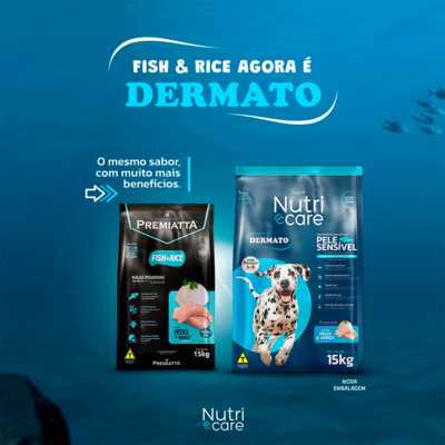 Ração Premiatta Nutri Care Fish & Rice para Cães Adultos