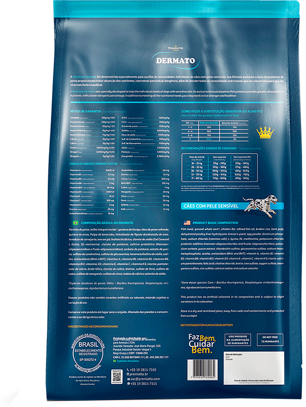 Ração Premiatta Nutri Care Fish & Rice para Cães Adultos - 15Kg