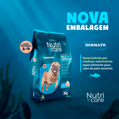 Ração Premiatta Nutri Care Fish & Rice Mini Bits para Cães Adultos
