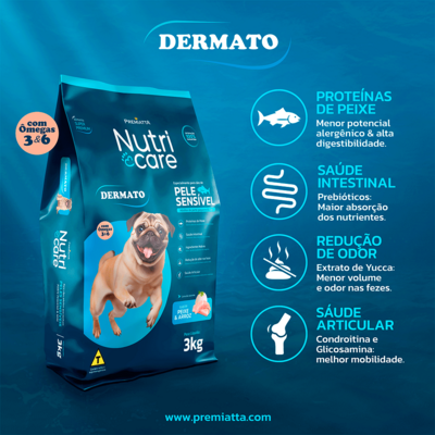 Ração Premiatta Nutri Care Fish & Rice Mini Bits para Cães Adultos