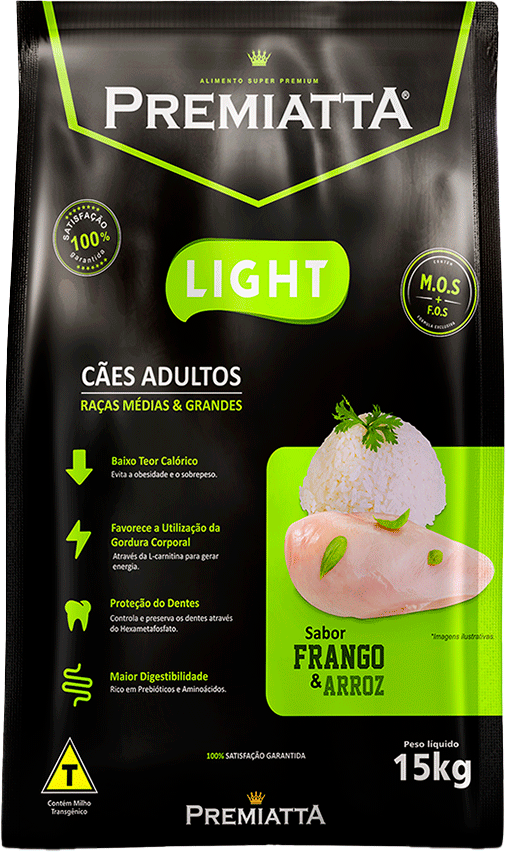 Ração Premiatta Nutri Care Light para Cães Adultos - 15Kg
