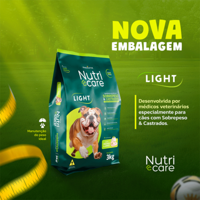 Ração Premiatta Nutri Care Mini Light para Cães Adultos