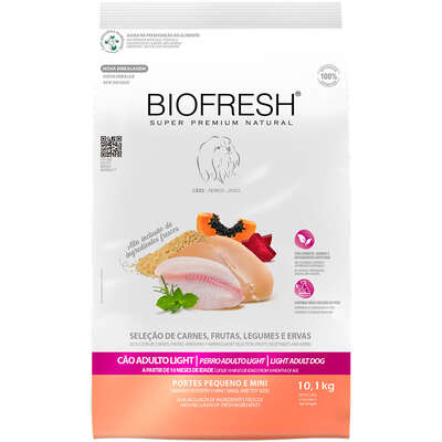 Ração Seca Biofresh Mix de Carne, Frutas, Legumes e Ervas Frescas Light Cães de Raças Pequenas e Minis