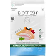 Ração Seca Biofresh Mix de Carne, Frutas, Legumes e Ervas Frescas Cães Adultos de Raças Médias - 15Kg
