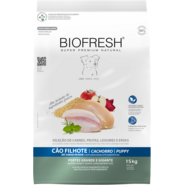 Ração Seca Biofresh Mix de Carne, Frutas, Legumes e Ervas Frescas Cães Filhotes de Raças Grandes e Gigantes - 15Kg