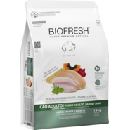 Ração Seca Biofresh Mix de Carne, Frutas, Legumes e Ervas Frescas Cães Adultos de Raças Grandes e Gigantes - 15Kg