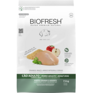 Ração Seca Biofresh Frango, Maçã, Arroz integral e Ervas Cães Adultos Raças Grandes e Gigantes - 15Kg