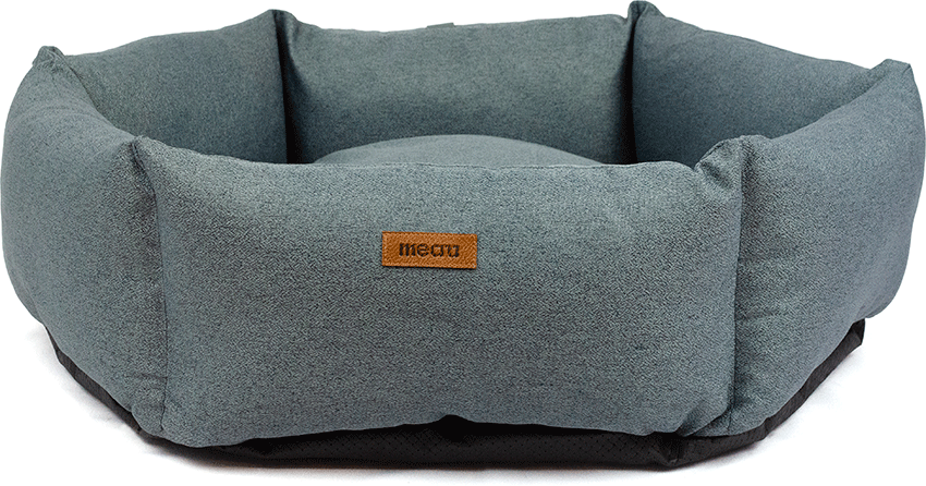 Cama Meau Hexa Linho Azul - Tam. G
