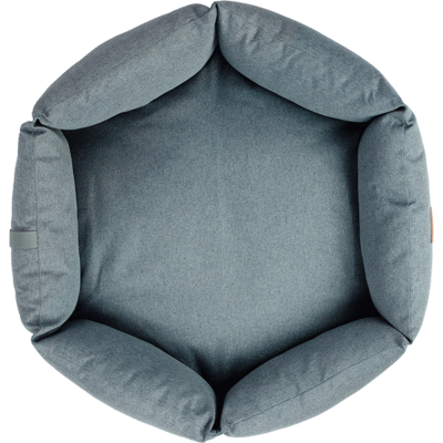 Cama Meau Hexa Linho Azul