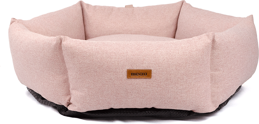 Cama Meau Hexa Linho Rosa - Tam. M