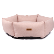 Cama Meau Hexa Linho Rosa - Tam. G