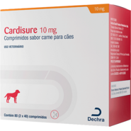 Tratamento da Insuficiência Cardíaca Cardisure 10 mg para Cães - 80 Comprimidos